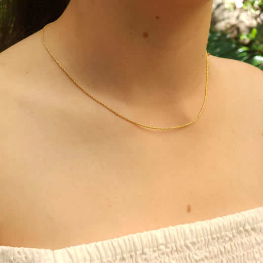 Yellow Gold Plated Silver Chain Margo