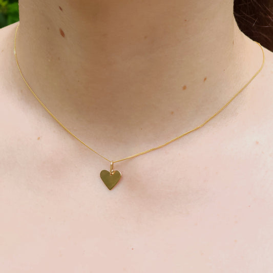 Gold Little Heart Pendant