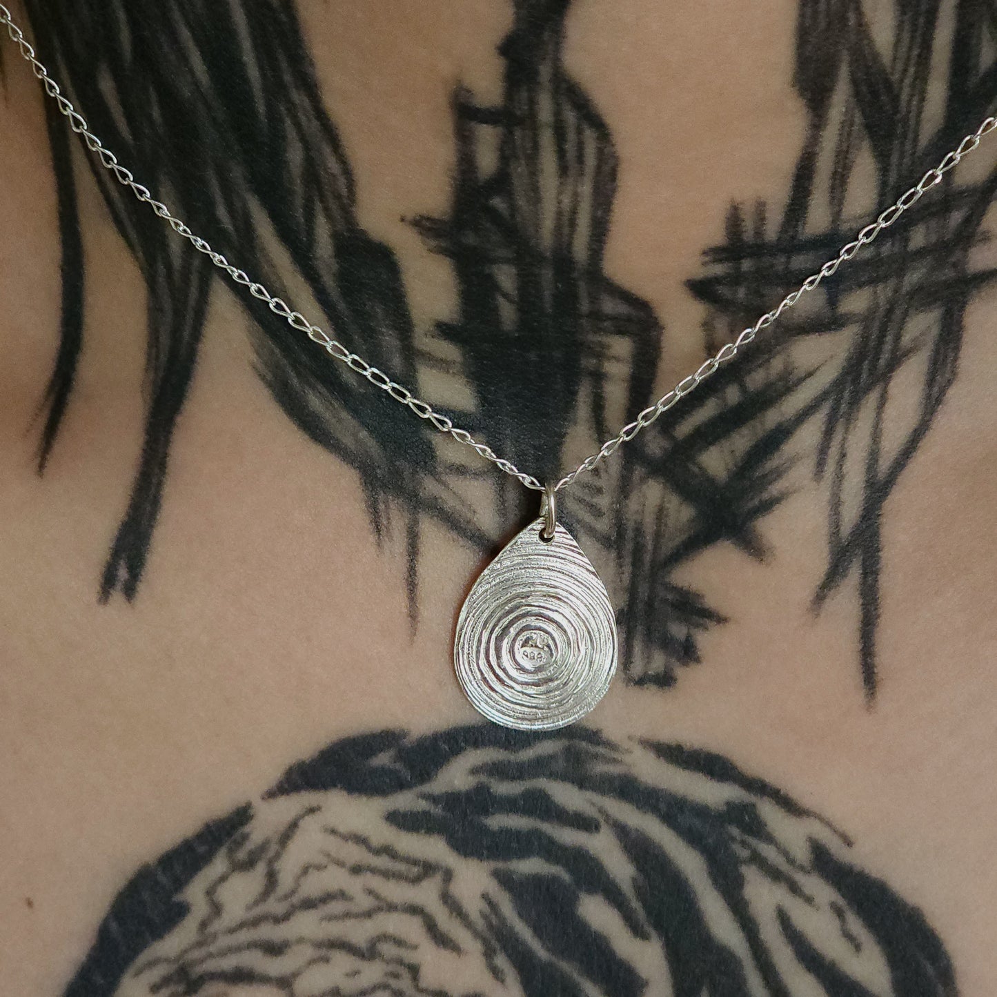 Silver Drop Pendant