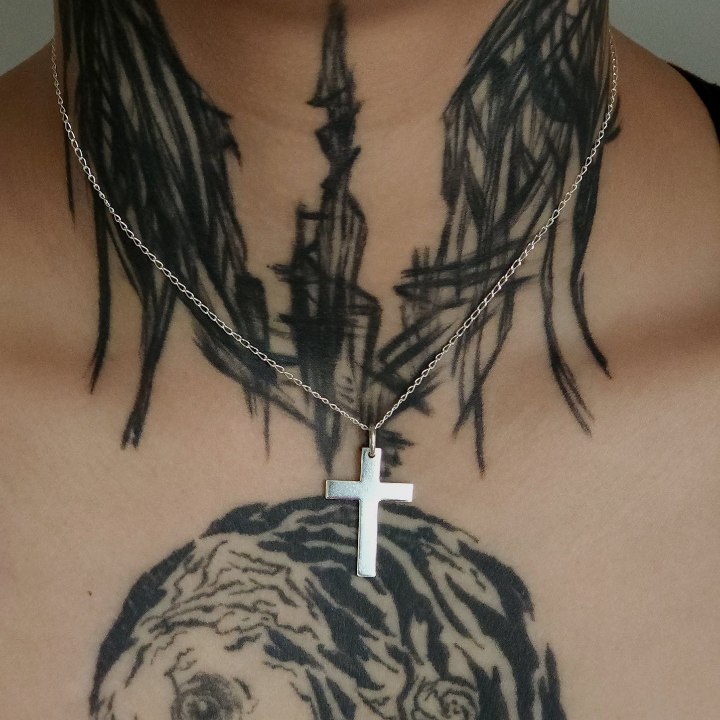 Fine Silver Cross Pendant