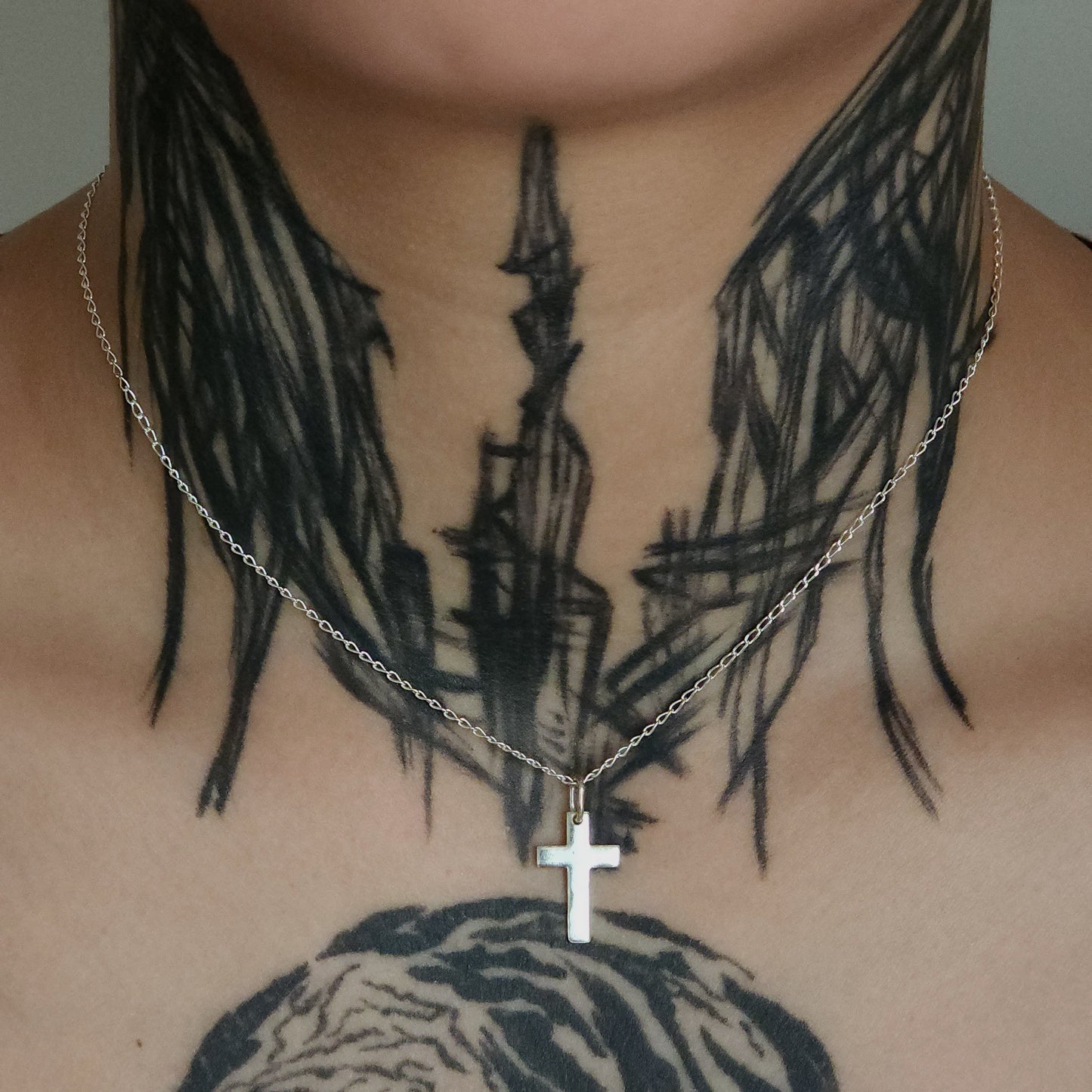 Fine Silver Cross Pendant