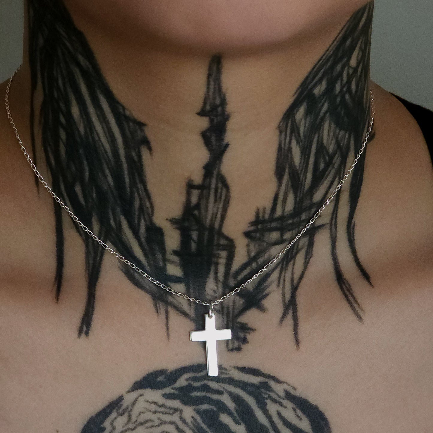 Fine Silver Cross Pendant