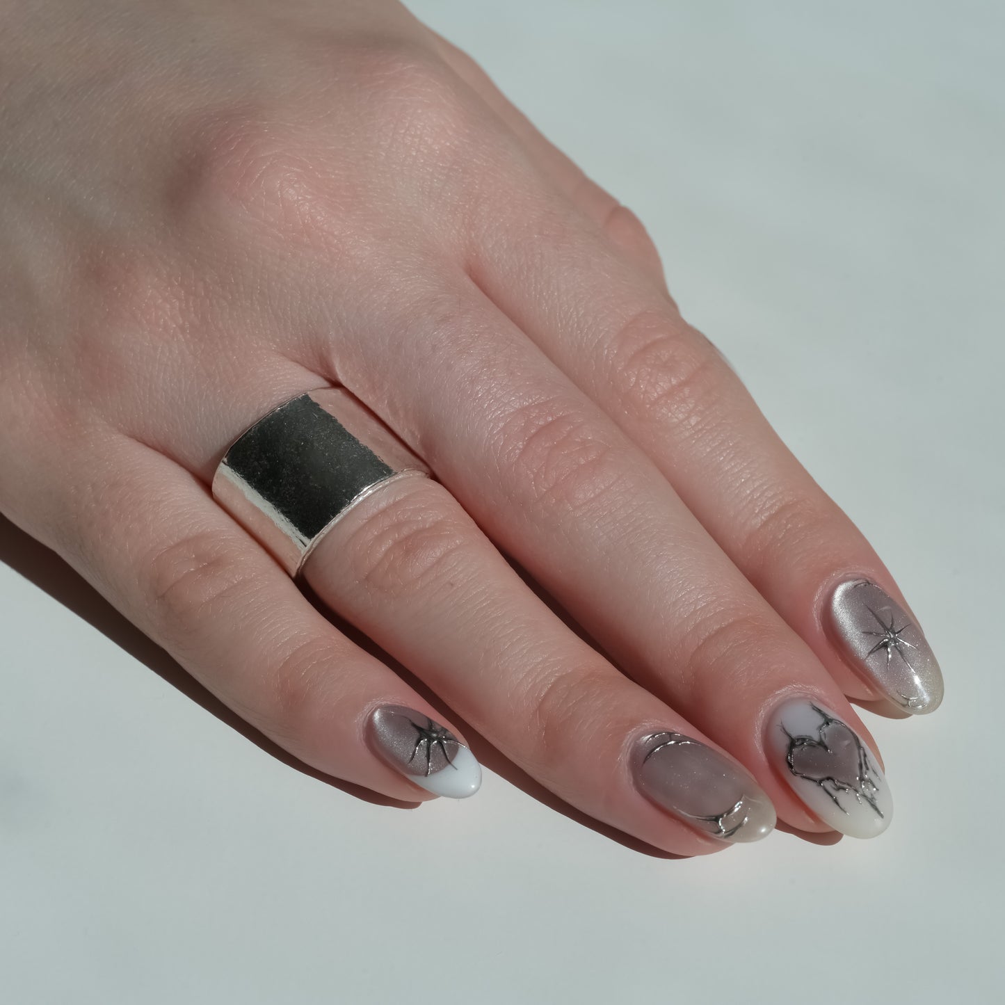 Melted Silver Ring Tidebreak