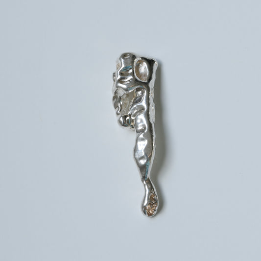 Melted Dreams Fine Silver Pendant