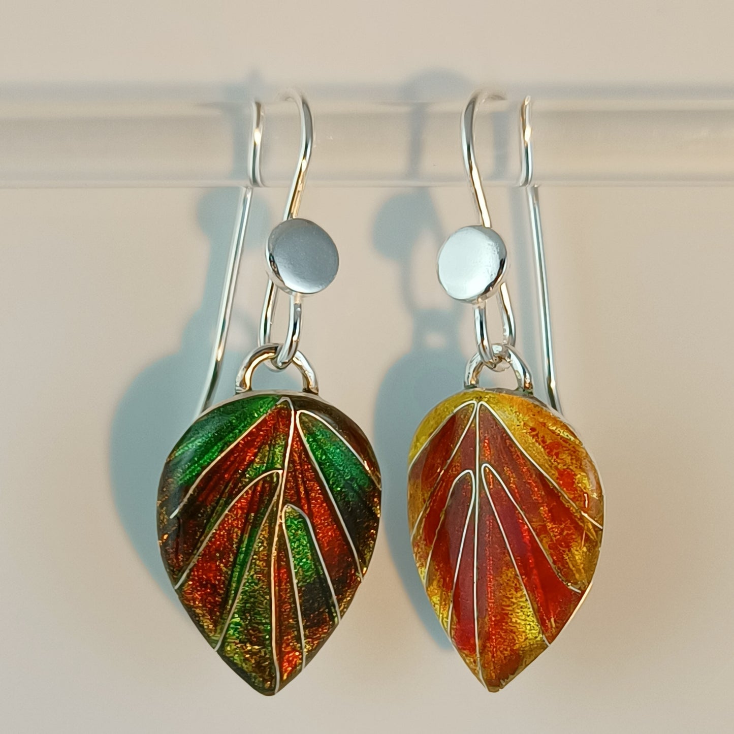 Autumn Leaves Fine Silver Earrings