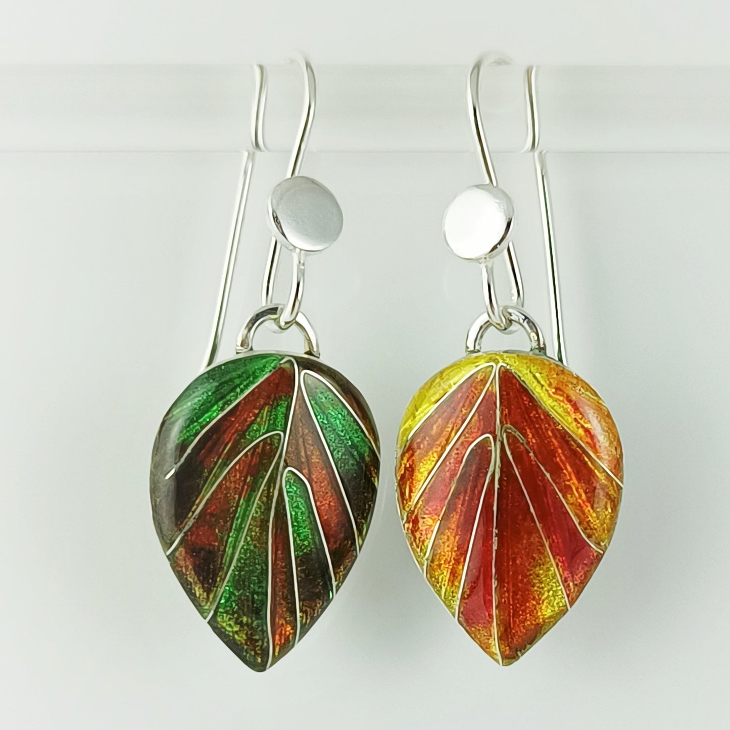 Autumn Leaves Fine Silver Earrings