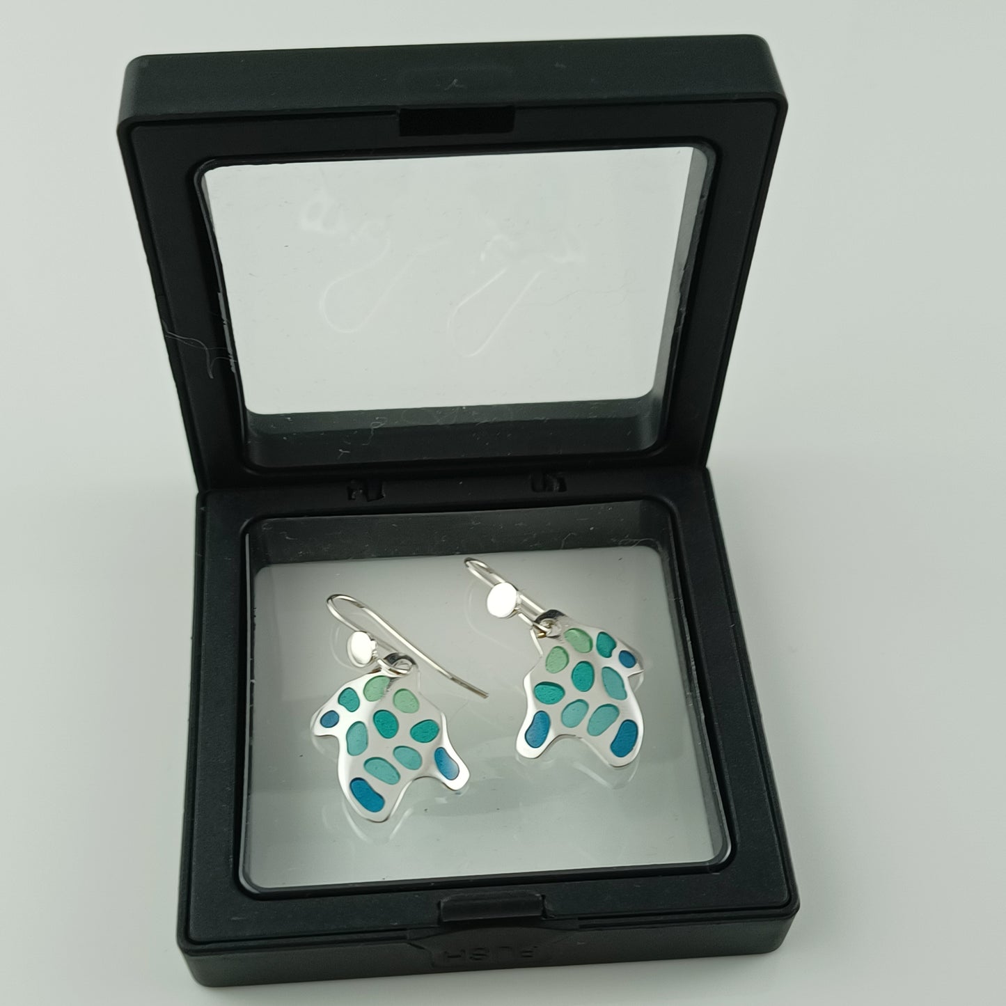 Plique-A-Jour Wave Earrings