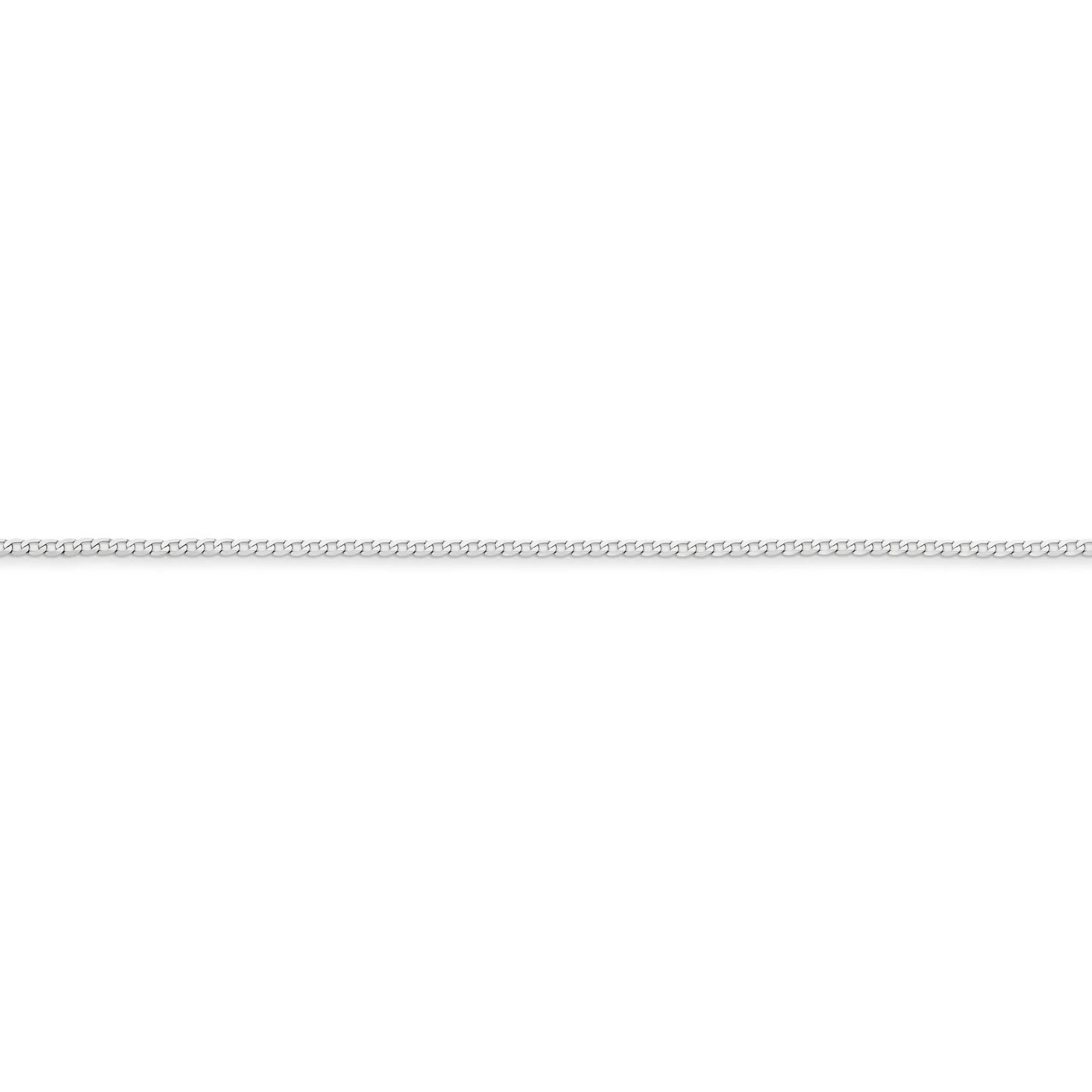 Figaro gold chain white gold 1.5mm single link
