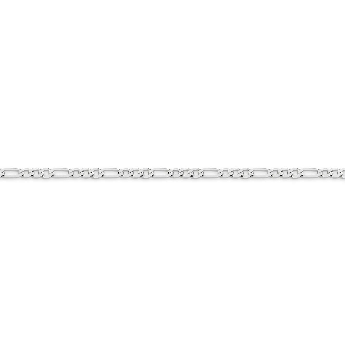 figaro gold chain white gold 3mm