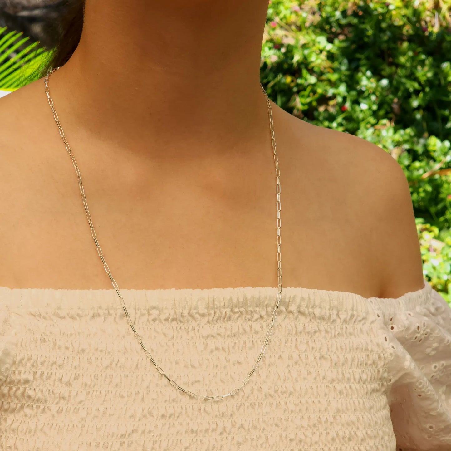 Paperclip Silver Chain