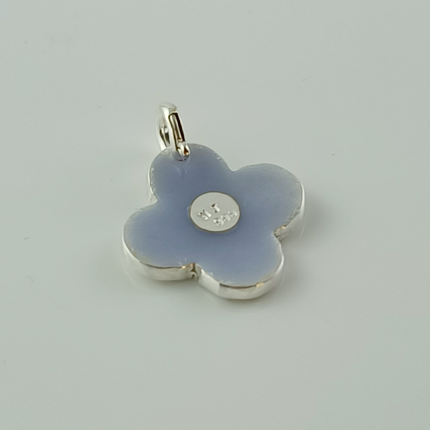 Enamel Lilac Flower Pendant