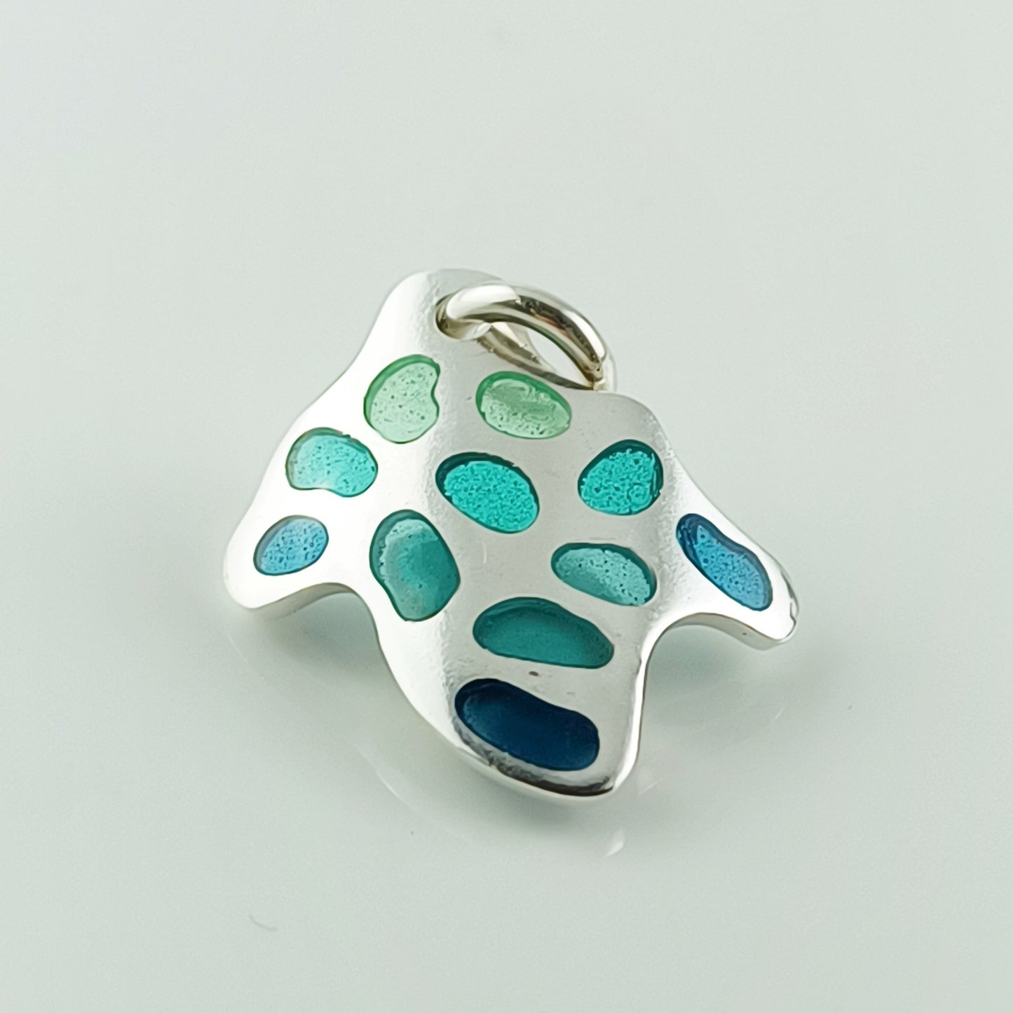 Plique-A-Jour Wave Pendant