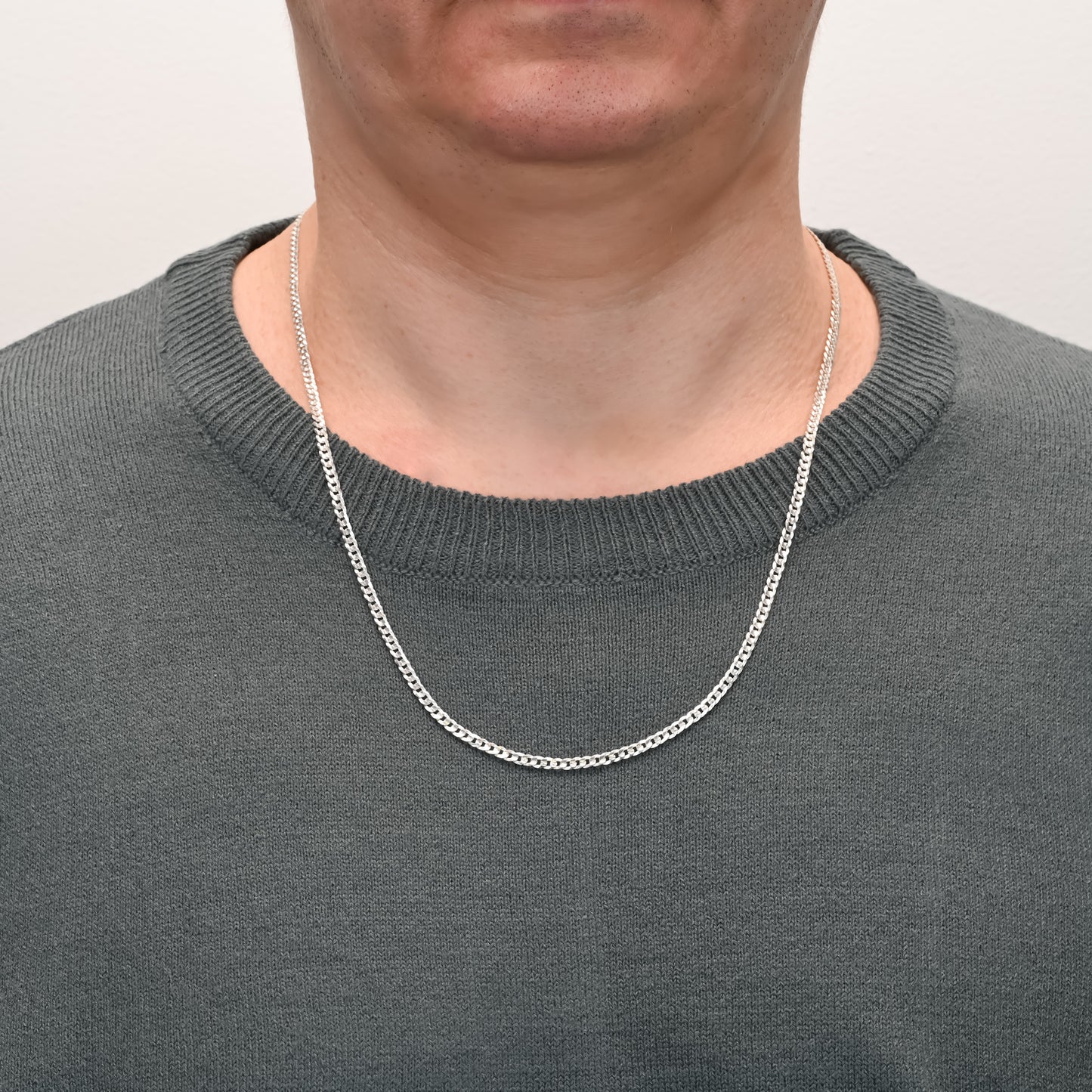 Silver Curb Chain 2.8mm