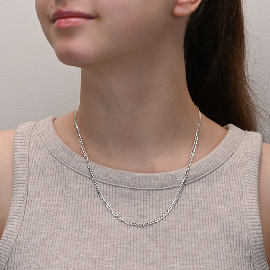 Silver Curb Chain 2.8mm