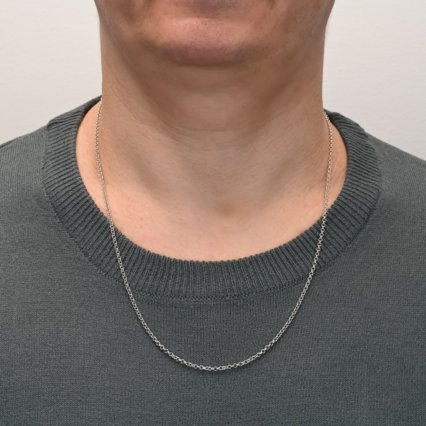 Small Rolo Link Silver Chain 3mm