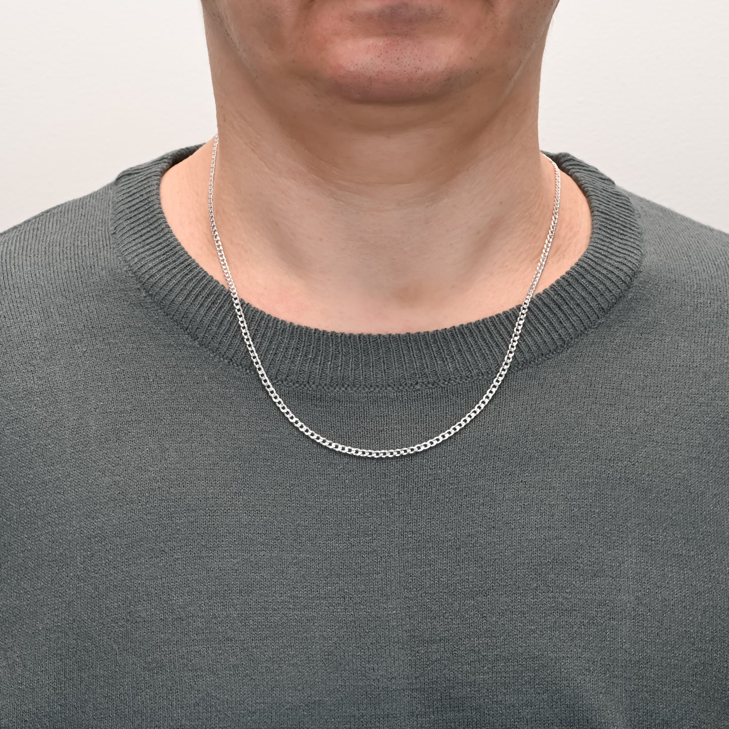 Silver Curb Chain 2.8mm