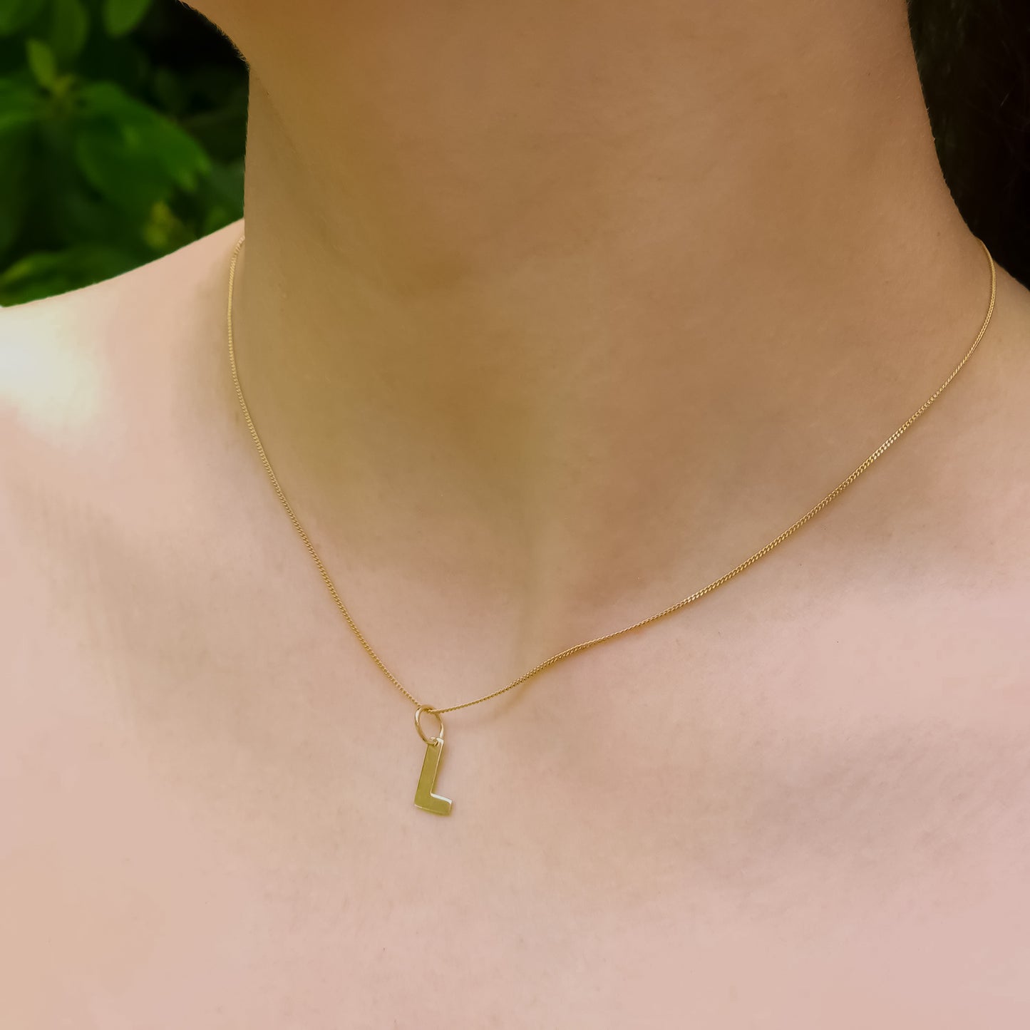 Gold Letter L Pendant