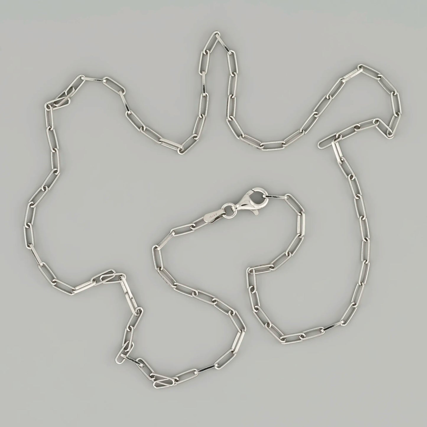Paperclip Silver Chain