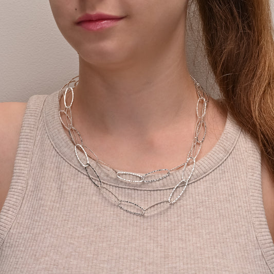 Very Large Rolo Link Silver Chain 9.7mm