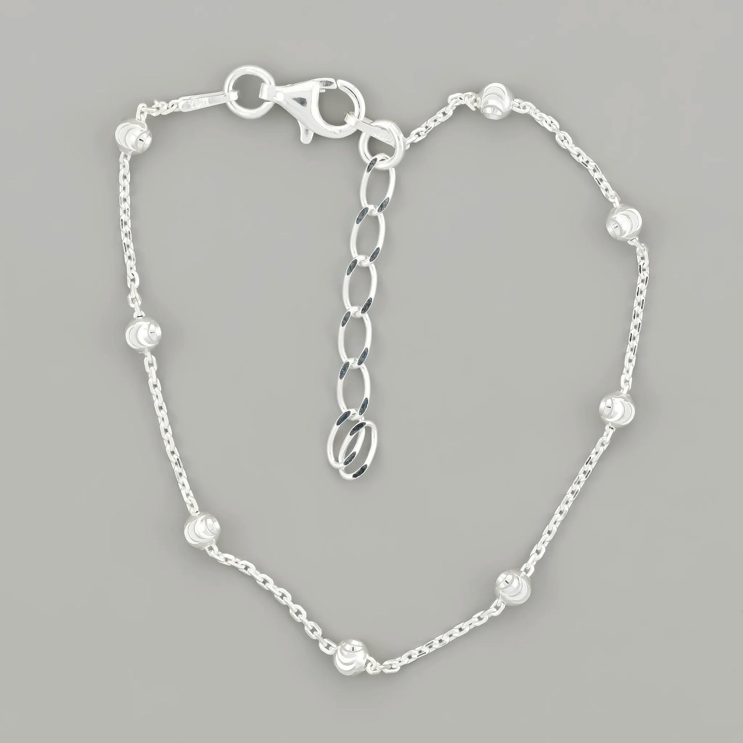 Beaded Silver Bracelet