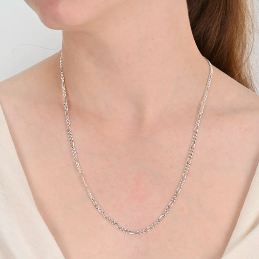 Figaro silver chain 3mm