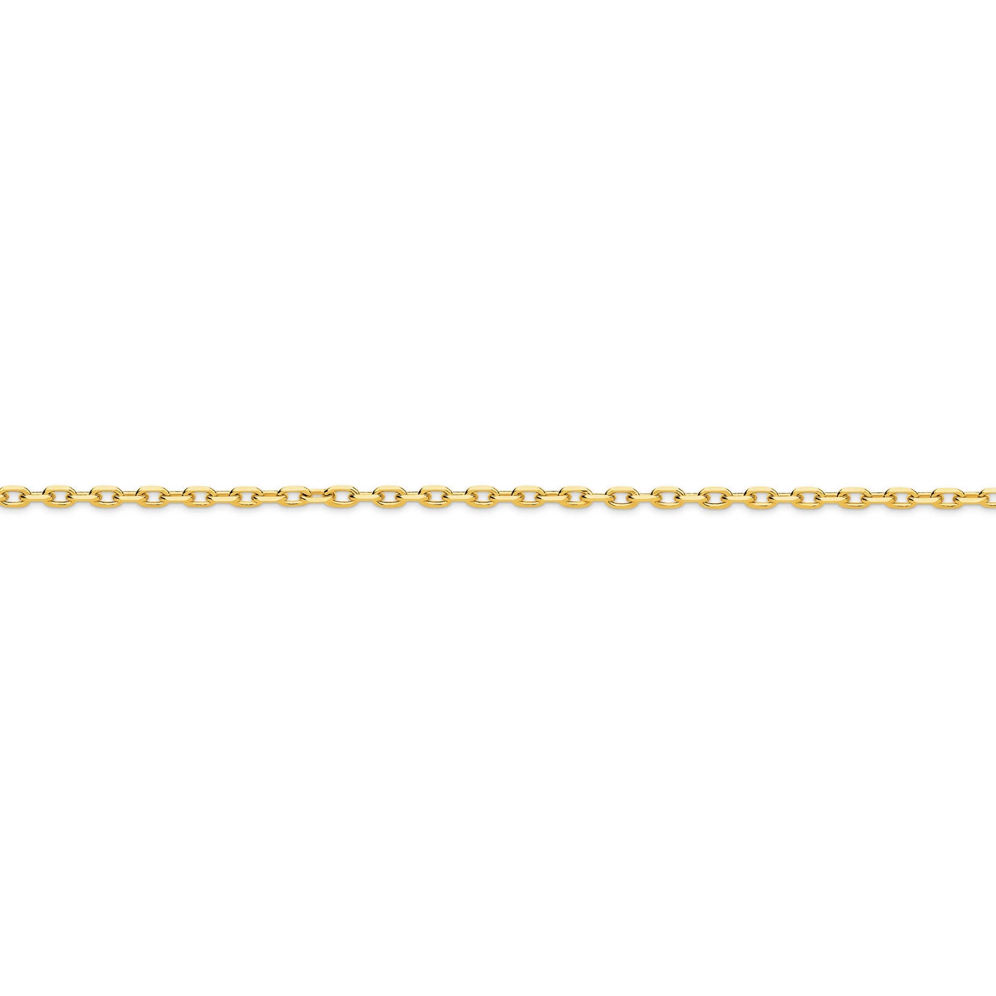 Diamond Cut Gold Anchor Chain 2.2mm
