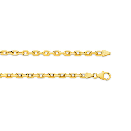 Diamond Cut Gold Anchor Chain 3.6mm