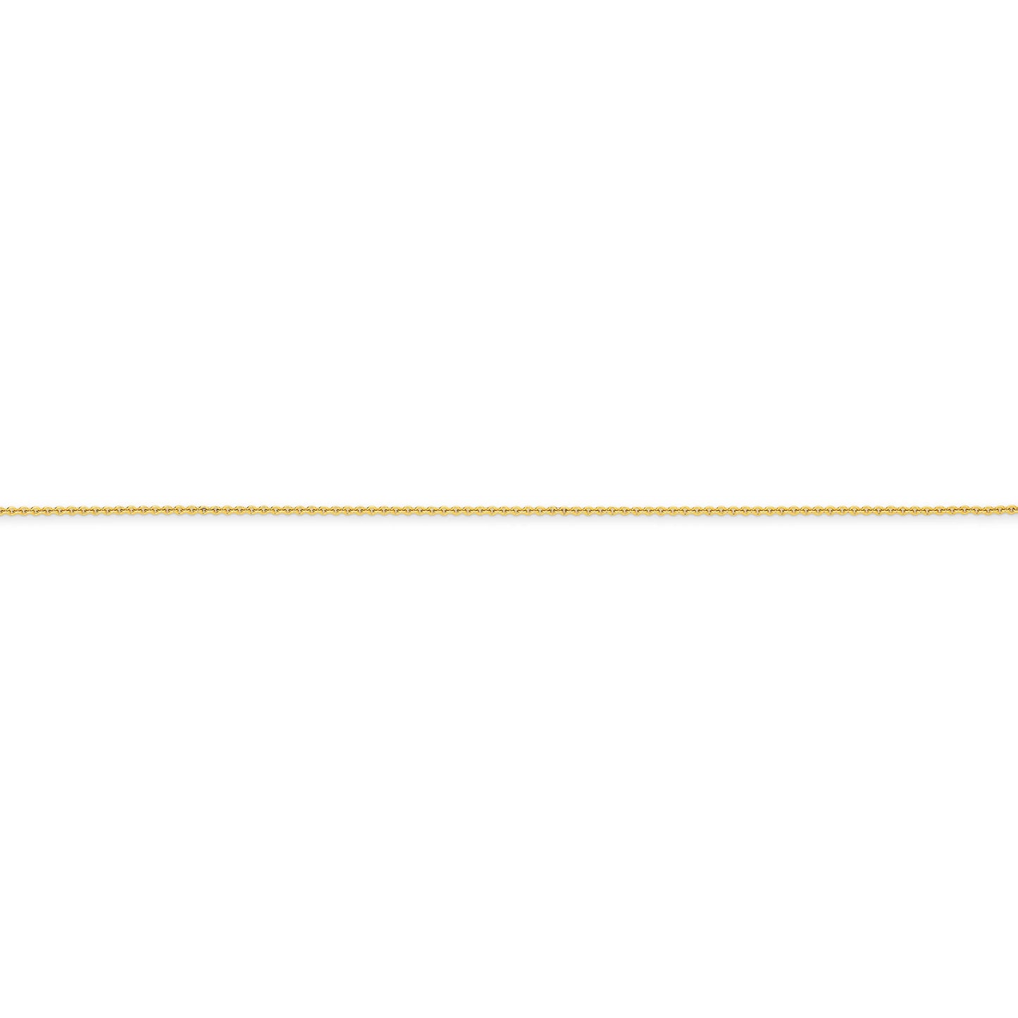 Gold Cable Chain 0.9mm Yellow Gold