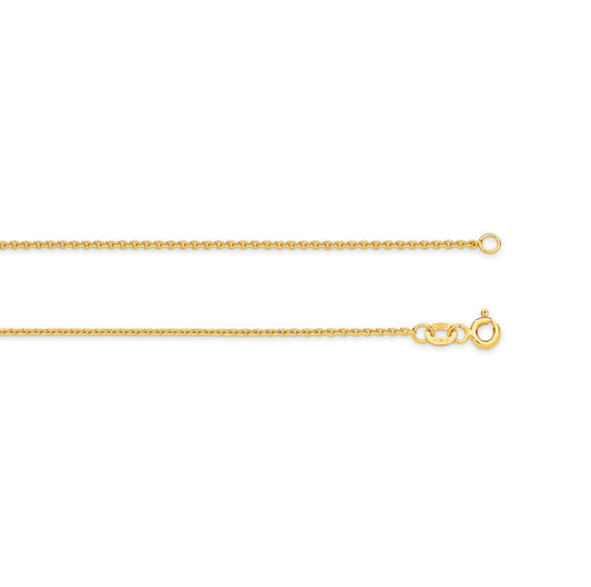 Gold Cable Chain 1.6mm Yellow Gold