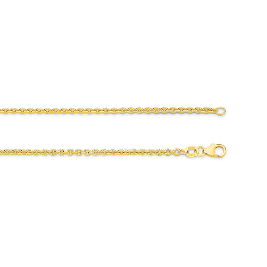 Gold Cable Chain 2.3mm Yellow Gold