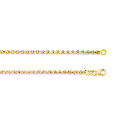 Gold Cable Chain 3mm Yellow Gold