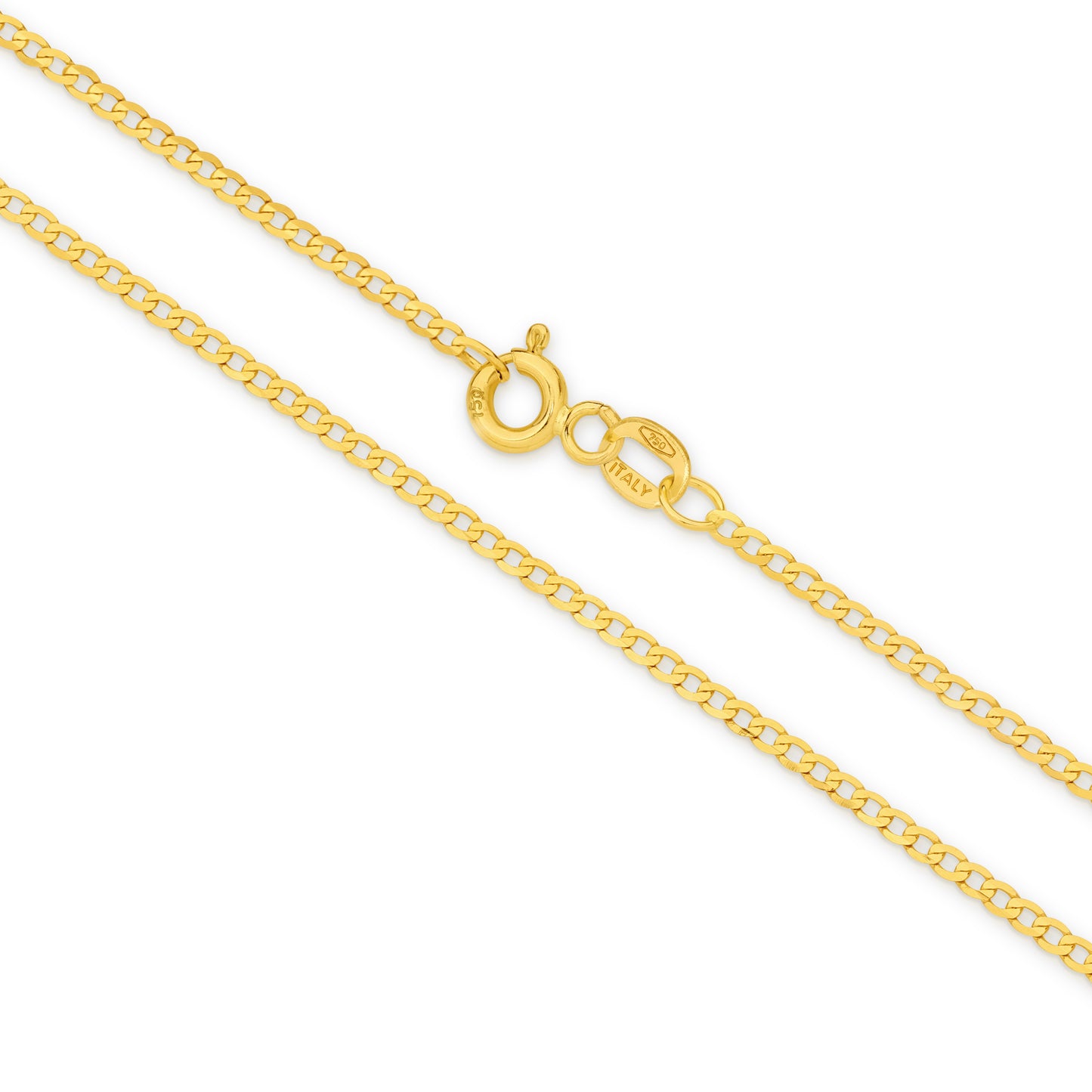 Gold Diamond Cut Flat Curb 1.5mm