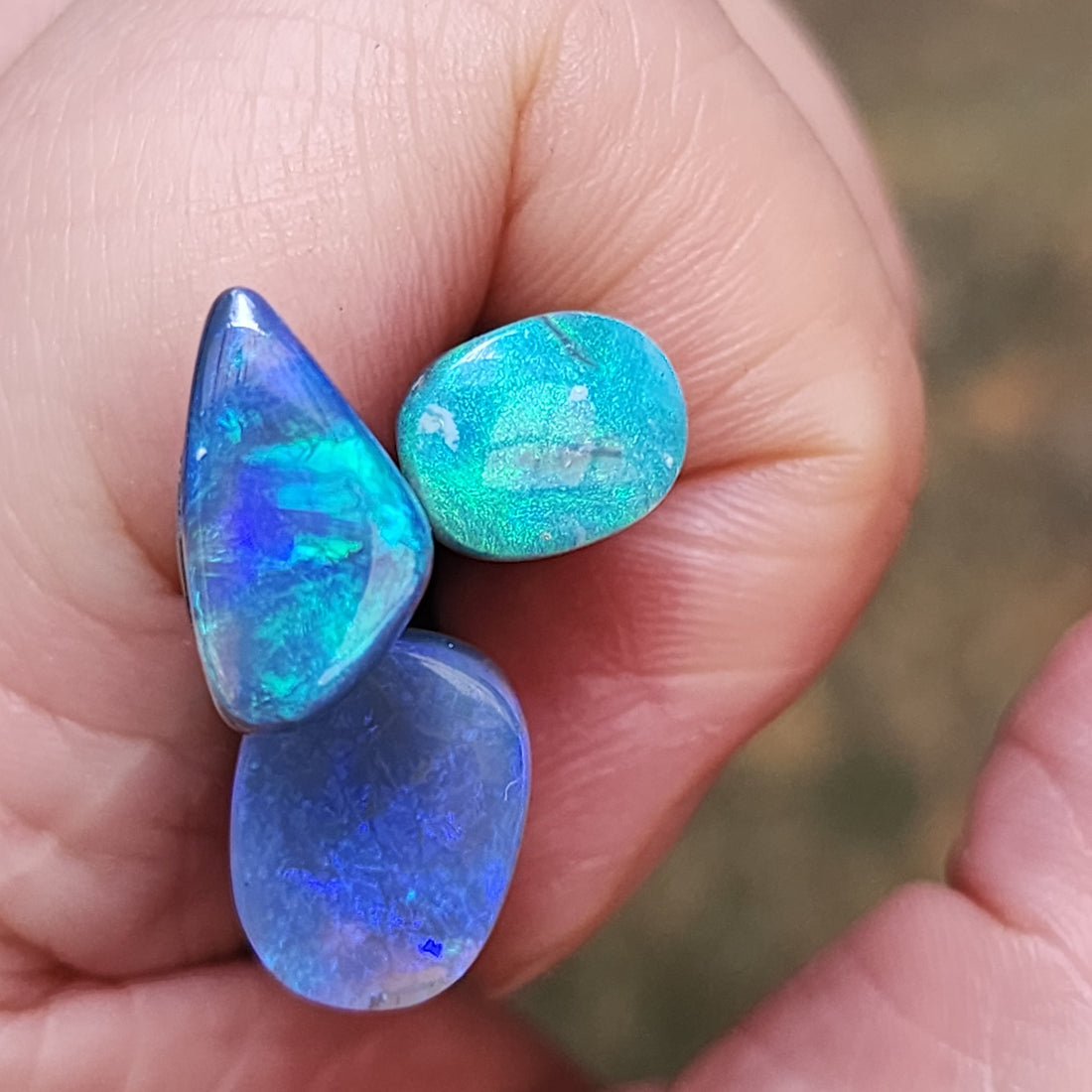 Australian opals — boulder, crystal, and matrix opal