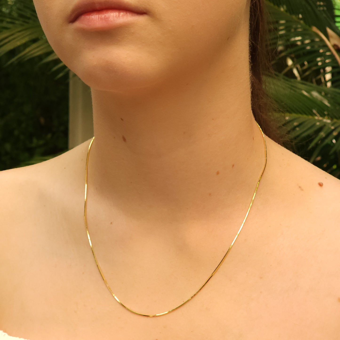 Silver Chain Snake - Yellow Gold Plated