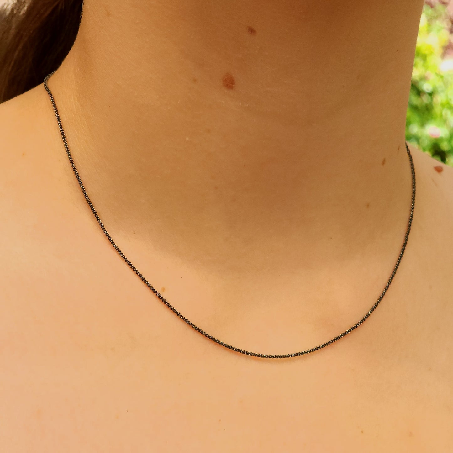 Ruthenium Plated Margo Silver Chain
