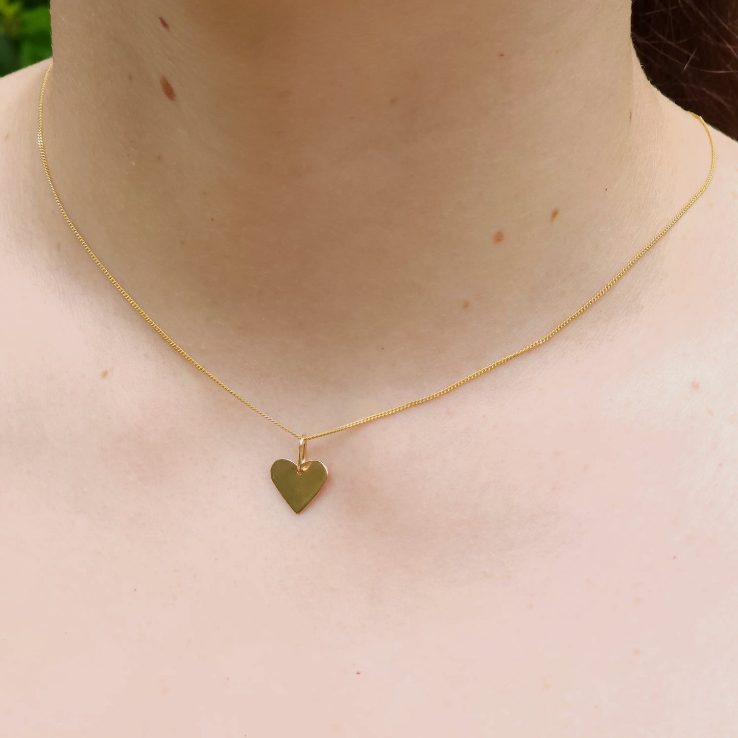 Gold Little Heart Pendant, 9 carat gold, Handmade in Australia