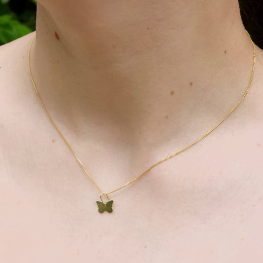 Little Butterfly Gold Pendant Handmade in Australia