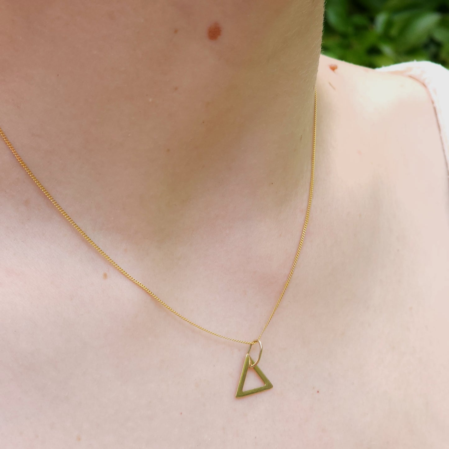 Triangle Gold Pendant