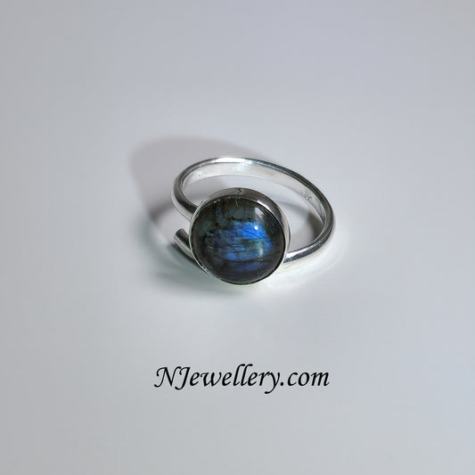 Large Labradorite silver ring