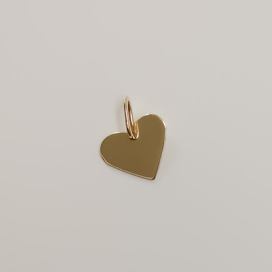 Gold Heart Pendant Shiny