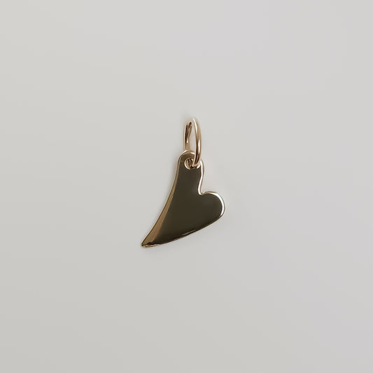 Wonky Heart Gold Pendant