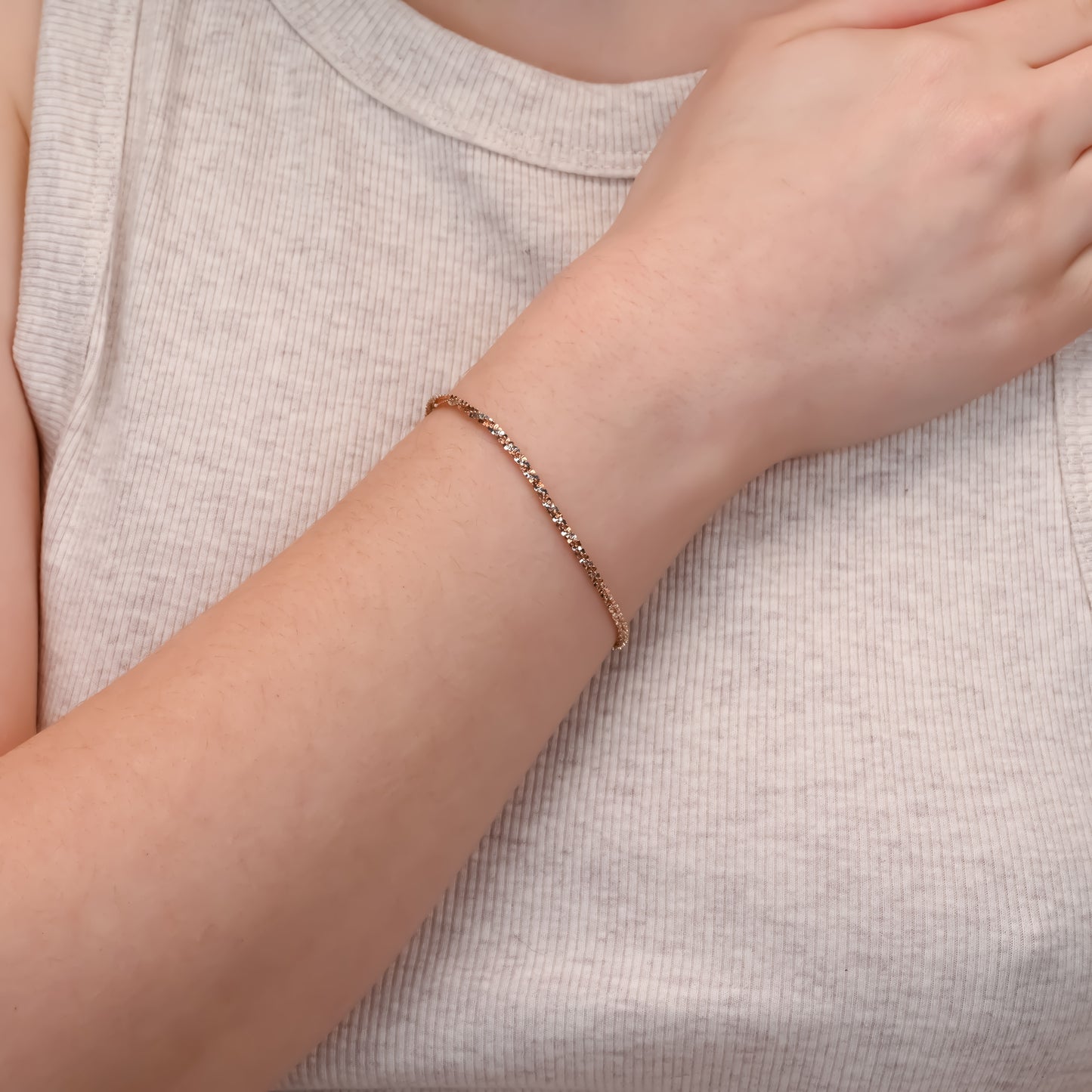 Margarita Rose Gold and Rhodium Silver Bracelet