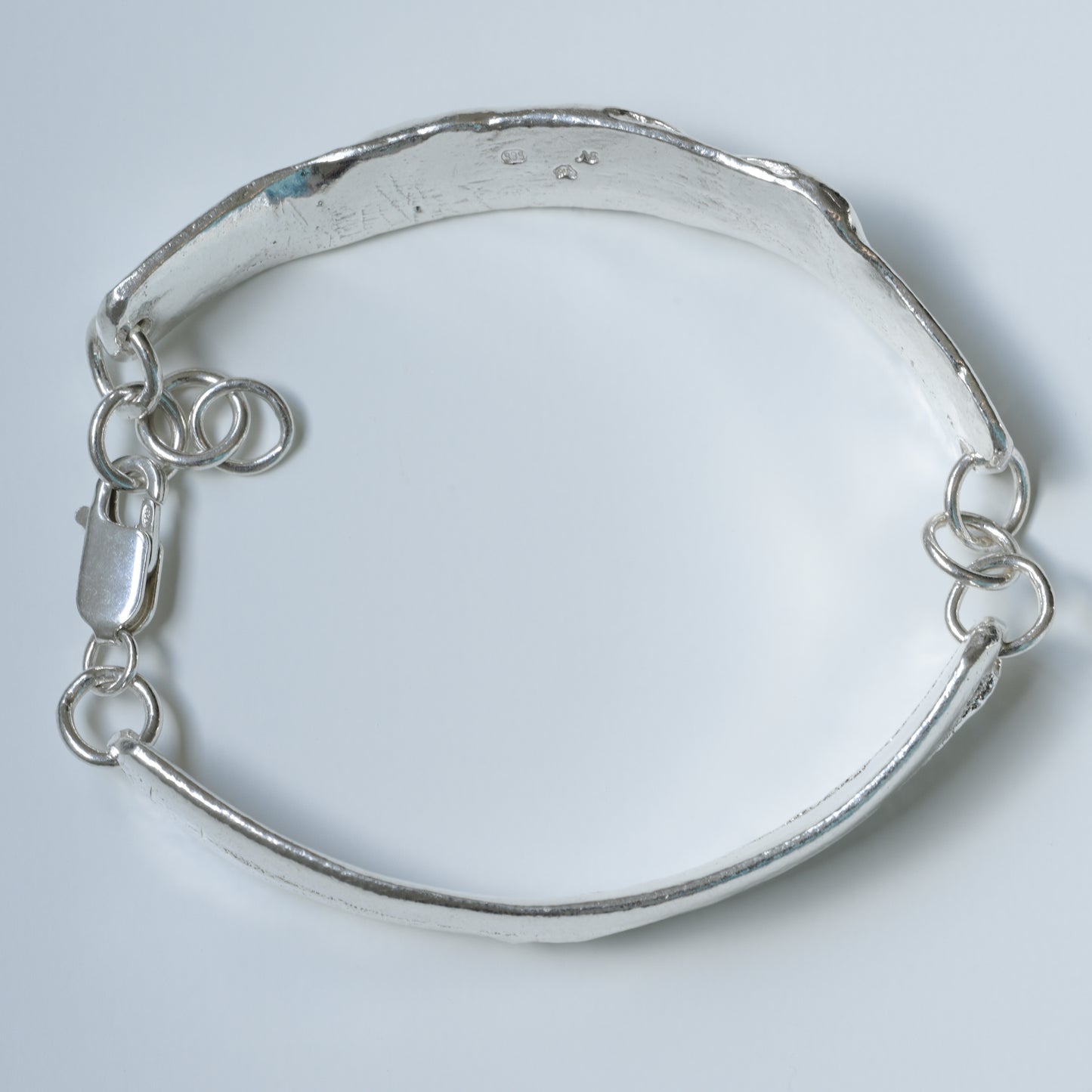Molten Silver Fine Bracelet - Contemporary Wearable Art