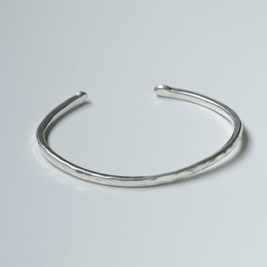 Hammered Fine Silver Cuff Bracelet