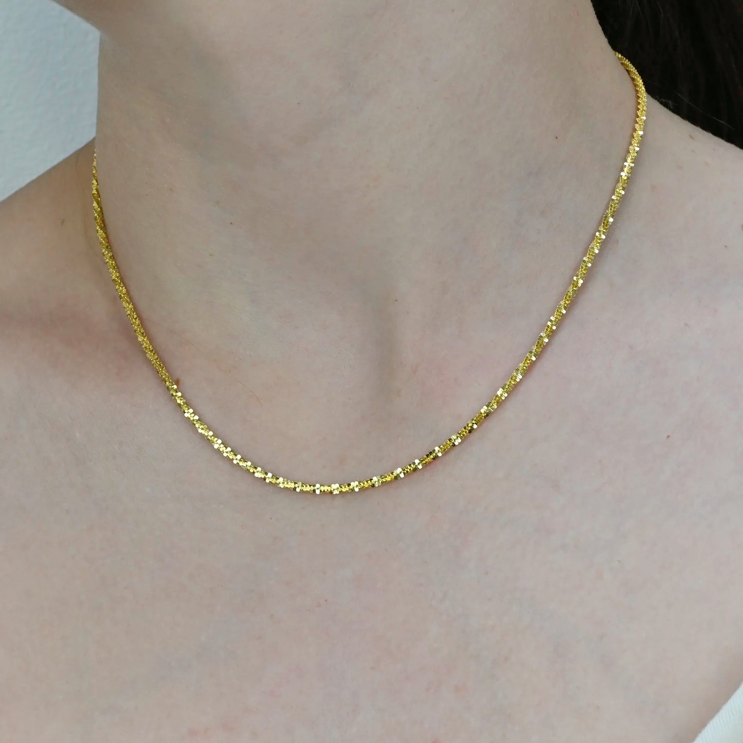 Margarita Yellow Gold Plated Silver Chain 2.1mm