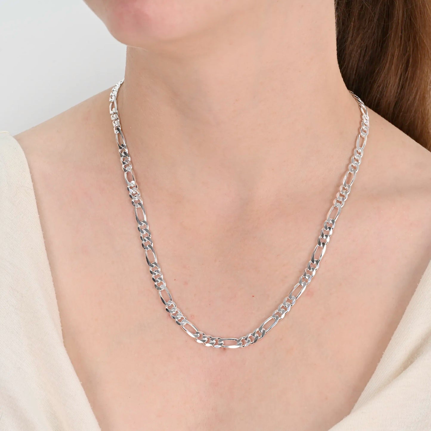 Figaro silver chain 4.6mm