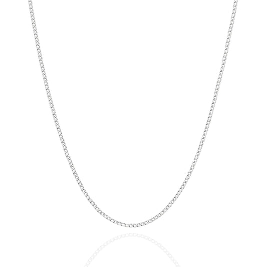 Figaro gold chain white gold 1.5mm single link