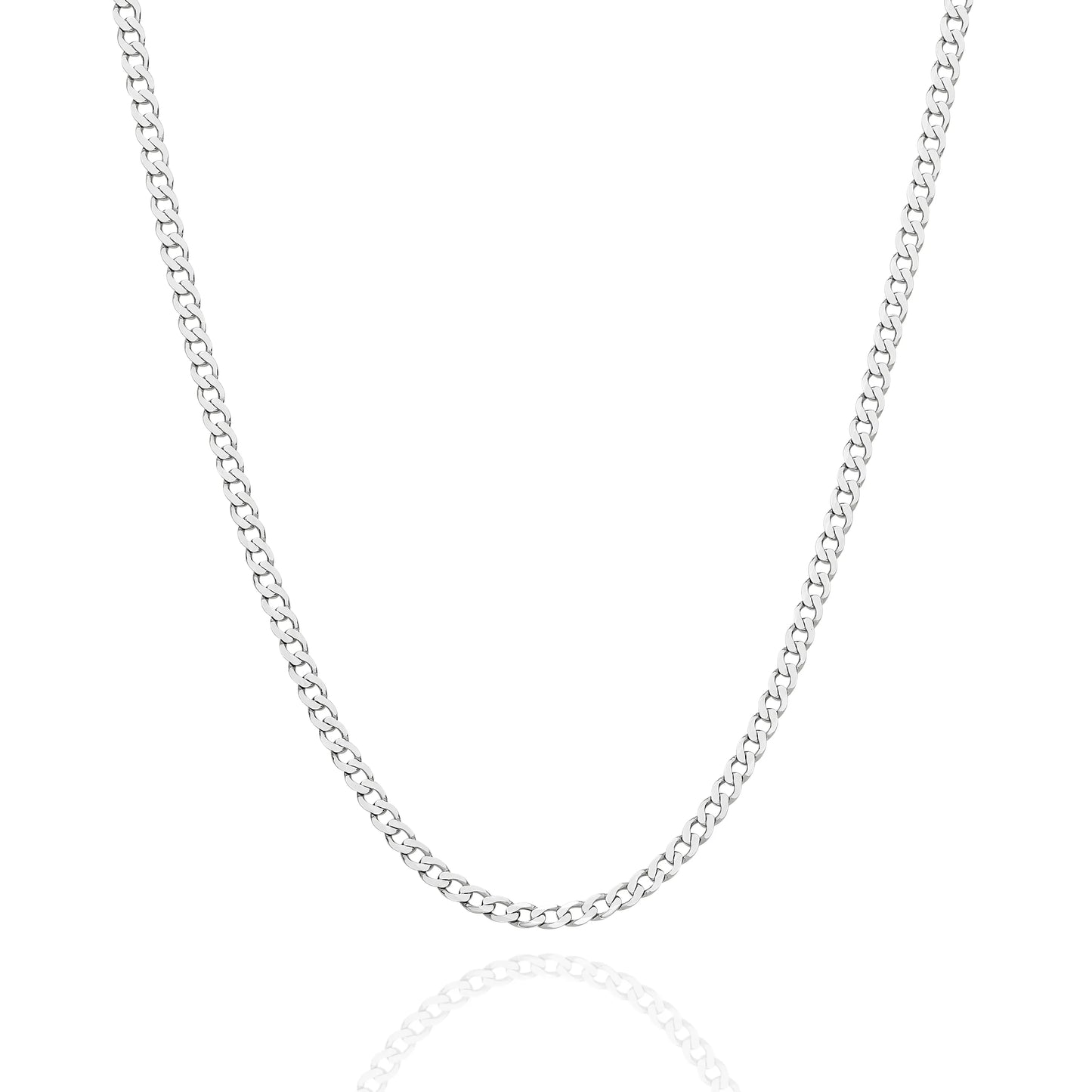 Figaro gold chain white gold 2.4mm single link