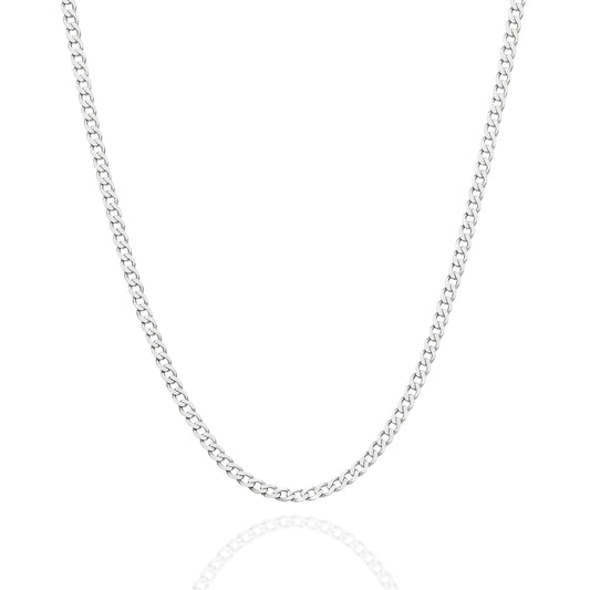 Figaro gold chain white gold 2.4mm single link