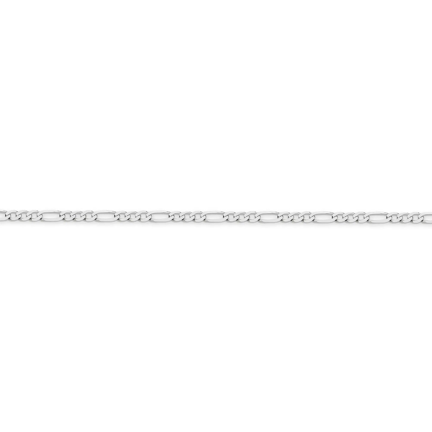 figaro gold chain white gold 2 4mm